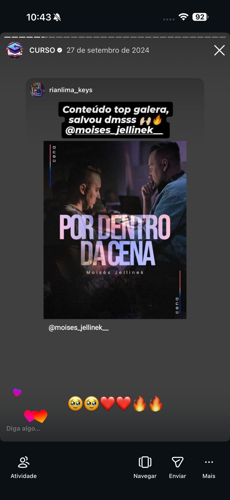 Relato de aluno